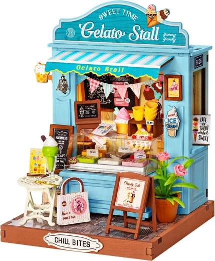 RoboTime Rolife DIY miniatura de casita: puesto de helados