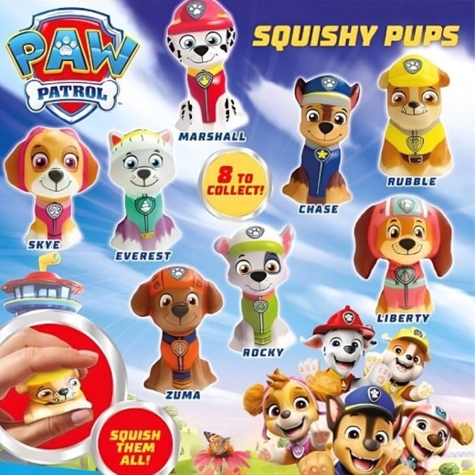 Patrulla Canina squishy en cápsula - 1 unidad