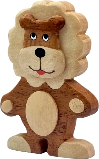 Imán de madera león – decoración hecha a mano 2Kids Toys