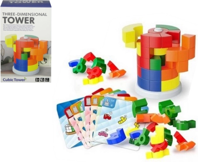 Set de construcción de torre – rompecabezas lógico para niños
