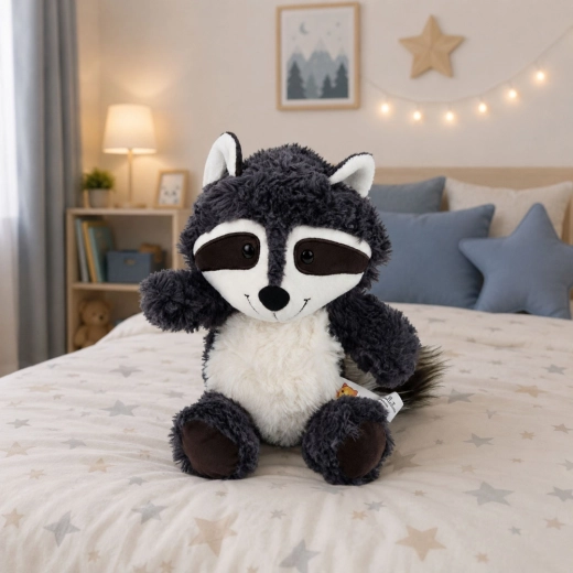 Adorables detalles bordados y expresión amistosa