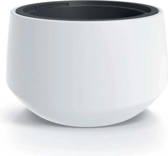 Maceta HEOS 39 cm blanca con inserto interior