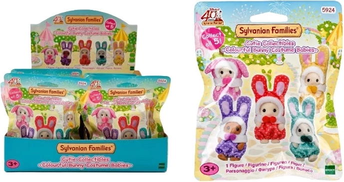 Sylvanian Families bolsita de conejitos con trajes coloridos - 1 unidad