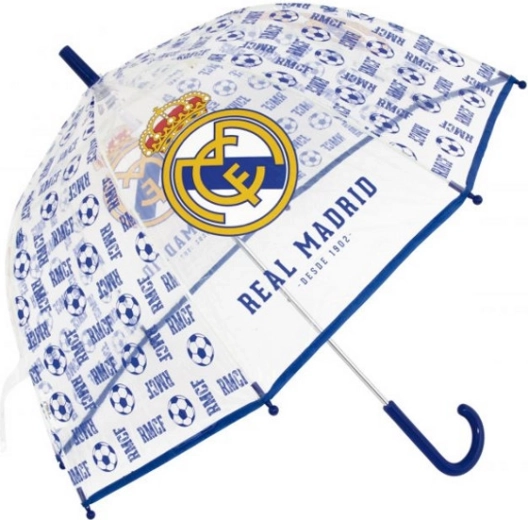 Paraguas infantil transparente del Real Madrid