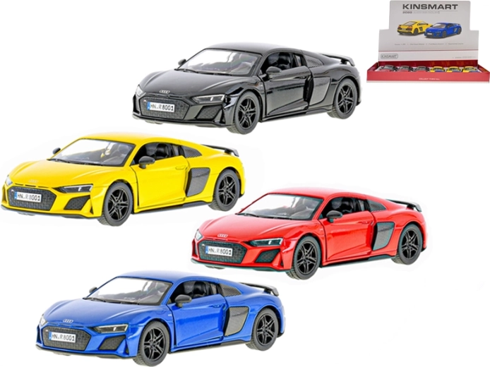 Coche metálico Kinsmart Audi R8 coupé con retroceso