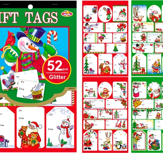 Álbum de pegatinas navideñas – 52 pegatinas