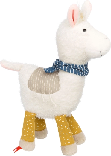 Lama de peluche patchwork Sigikid 29 cm