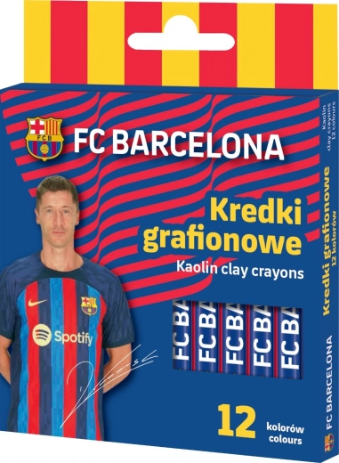 Lápices de cera FC BARCELONA ASTRA, 12 uds