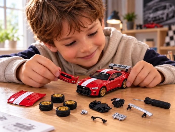 Juego creativo con el Mustang con licencia