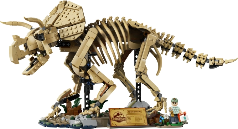 Esqueleto móvil de triceratops
