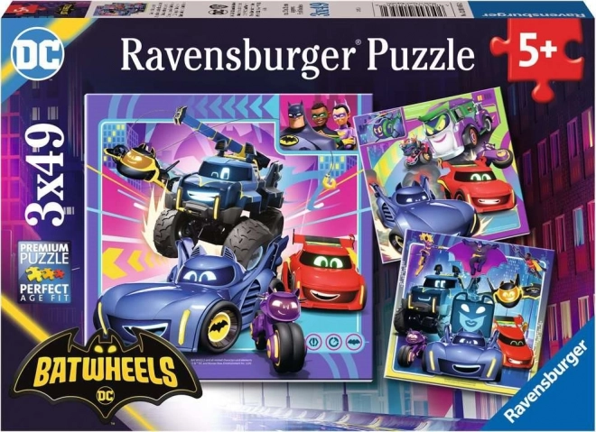 Puzzle RAVENSBURGER Batwheels 3×49 piezas