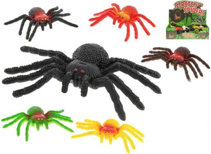 Araña estirable de plástico blando 14 cm - 1 pieza