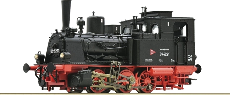Locomotora de vapor ROCO BR 89.70–75 DR H0
