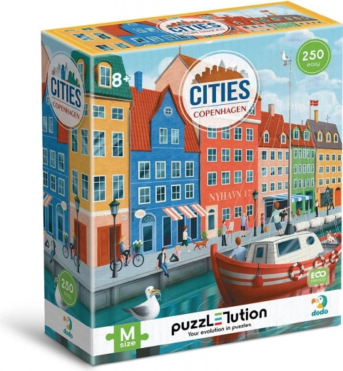 Puzzle DODO Ciudades: Copenhague 250 piezas