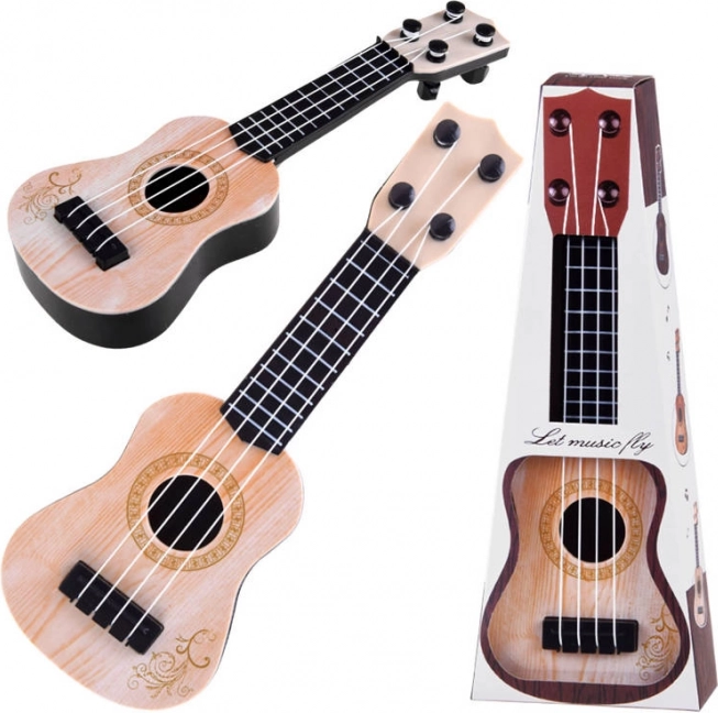 Mini ukelele para niños 25 cm – Crema