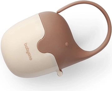 BabyOno estuche para chupete con elefante, beige