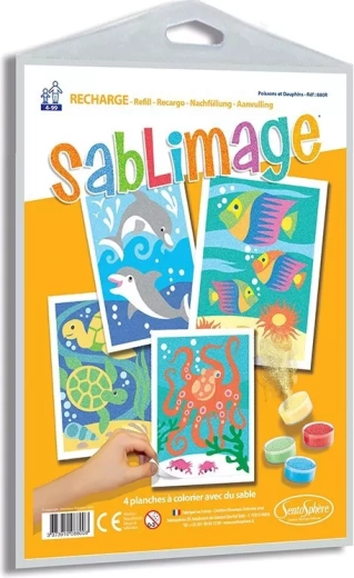 Sentosphere Sablimage imágenes de arena peces y delfines - 1 unidad