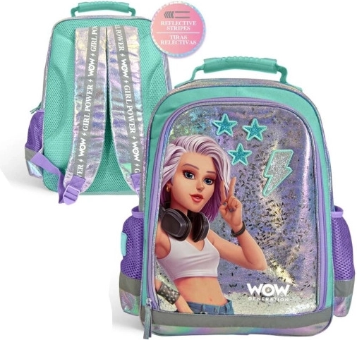 Mochila escolar de un compartimento WOW Generation 40 cm