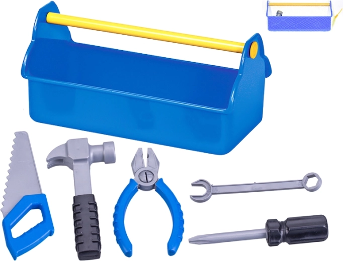Set de herramientas infantil con caja de transporte 5 uds (27,5 × 14 cm)
