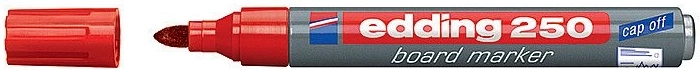 Rotulador para pizarras blancas Edding 250 – Rojo