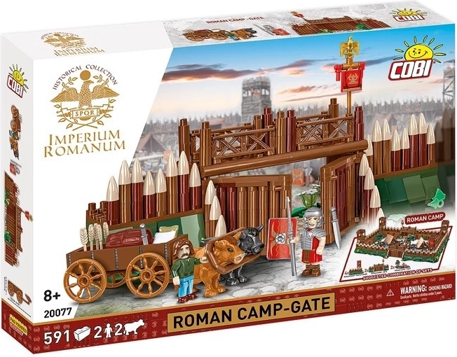 Set de construcción COBI Imperium Romanum – puerta del campamento romano, 591 piezas