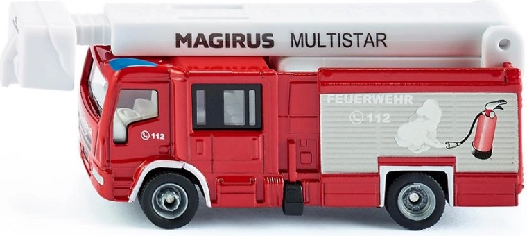 Siku Super camión de bomberos MAGIRUS MULTISTAR con brazo telescópico 1:87