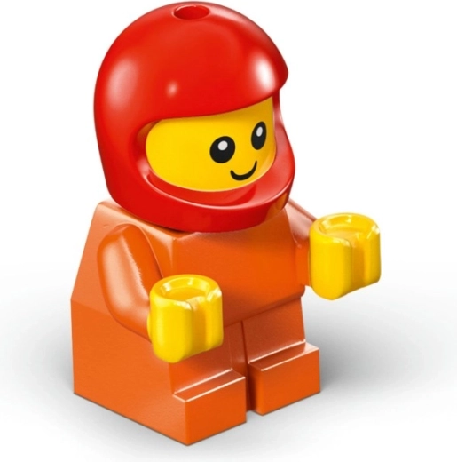 Minifigura de obrero de la construcción