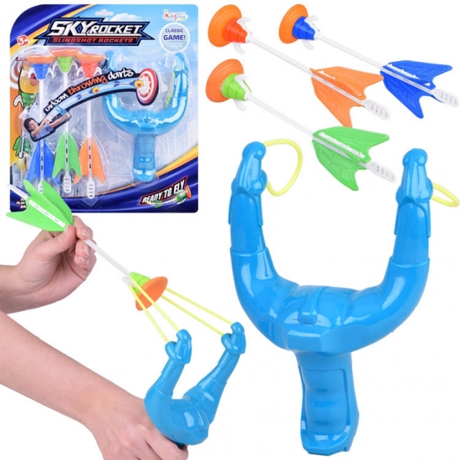 Tirachinas infantil con dardos con ventosa – set de 3 uds