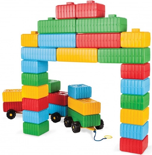 Woopie juego de construcción XXL con arbolito y coche, 43 piezas