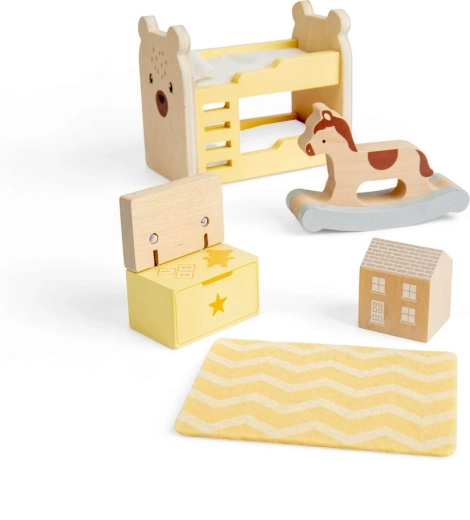 Caballito balancín y baúl para juguetes para aún más juego
