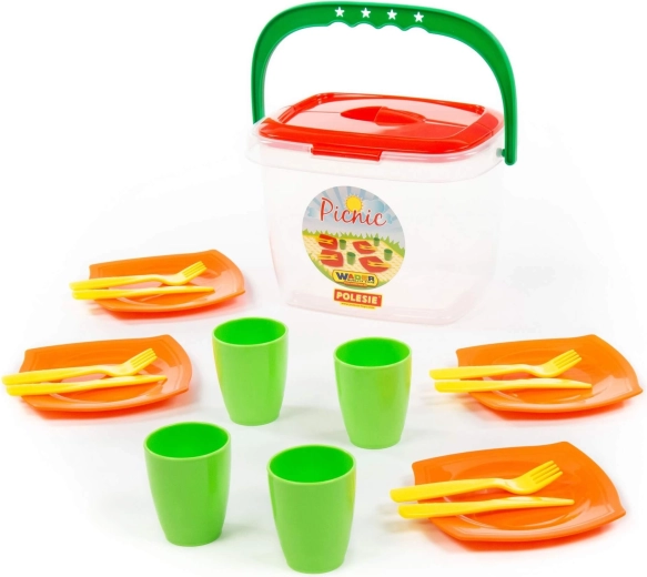 Set de picnic infantil en caja portátil