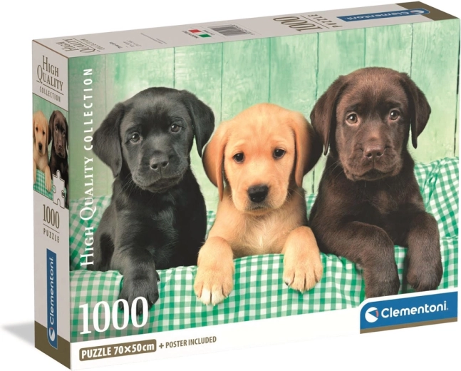 Puzzle 1000 Clementoni – tres labradores HQC