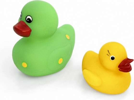 Set de patitos de goma con silbato grande y pequeño