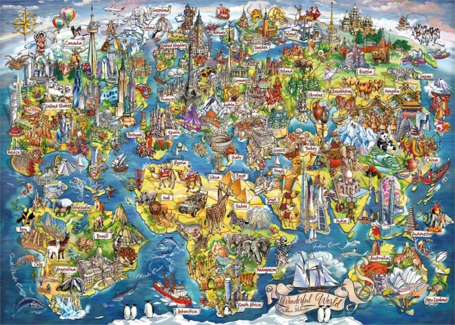 Puzzle Gibsons Un mundo maravilloso, 1000 piezas