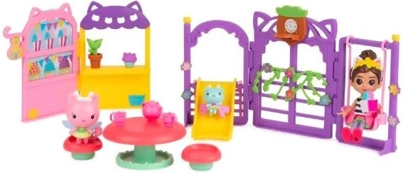 Zona de juego mágica en el jardín