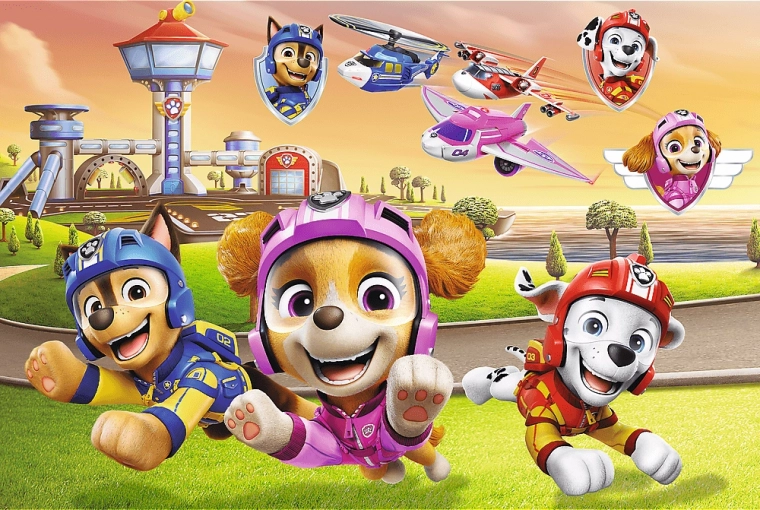 Puzzle PATRULLA CANINA los perros están en la cima 160 piezas