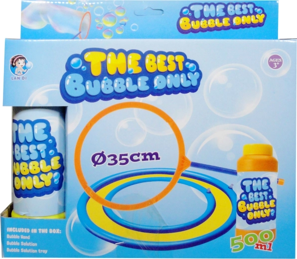 Set para burbujas de jabón con guante atrapaburbujas y solución