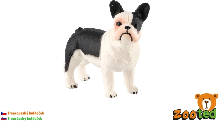 Bulldog francés – figura de perro 5 cm - 1 unidad