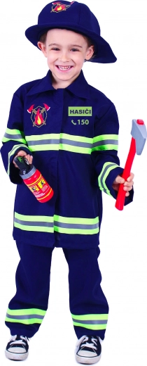 Disfraz infantil de bombero – impresión checa, talla L