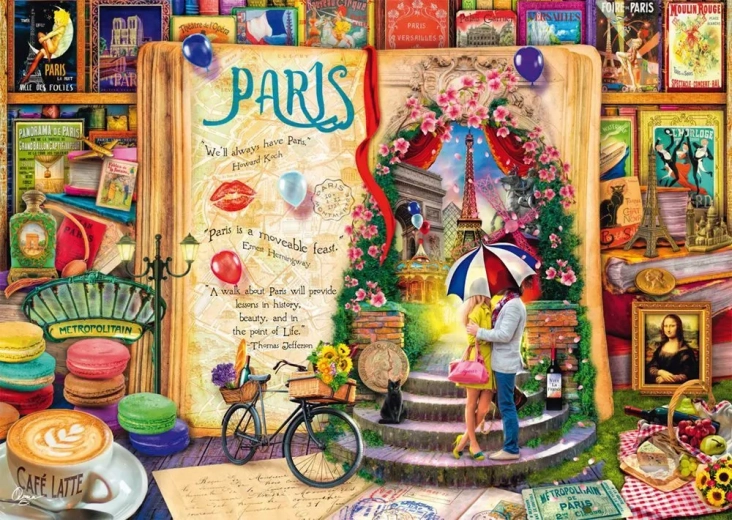 Puzzle Schmidt Recuerdos de París 1000 piezas