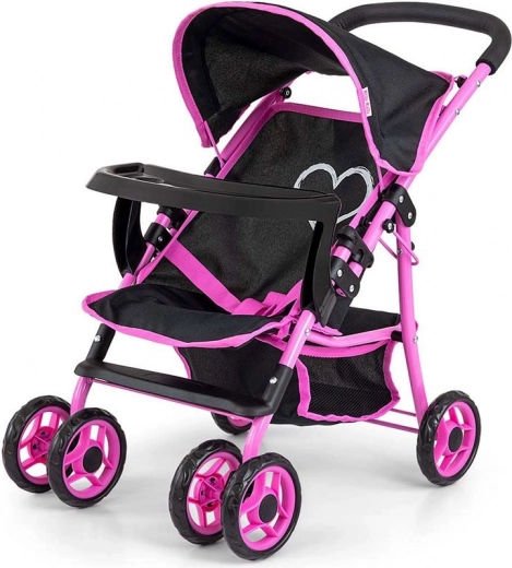 Cochecito deportivo infantil para muñecas Milly Mally Kate Prestige Black