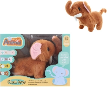 Elefante de peluche caminante a pilas