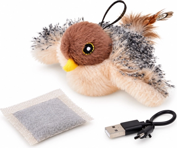Recarga mediante USB y lazo para colgar