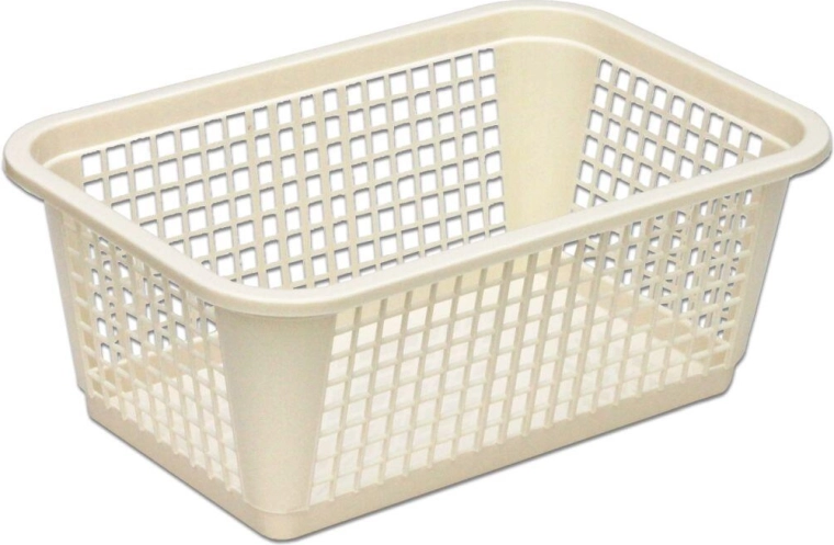 Microcesta de plástico con rejilla 25 × 17 × 10 cm – mix de colores