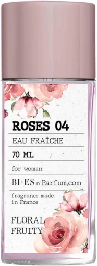 BI-ES Roses 04 agua refrescante para mujer en frasco de vidrio 70 ml
