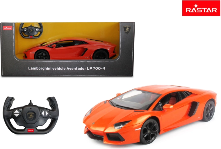 Coche RC Rastar Lamborghini Aventador 1:10 naranja