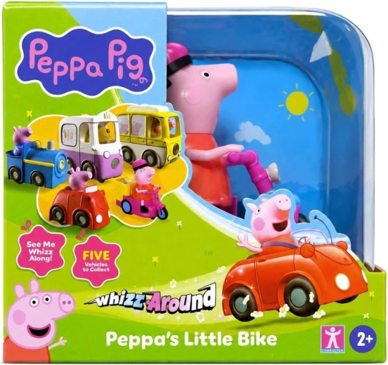Vehículo a pilas Peppa Pig bicicleta Peppino - 1 unidad