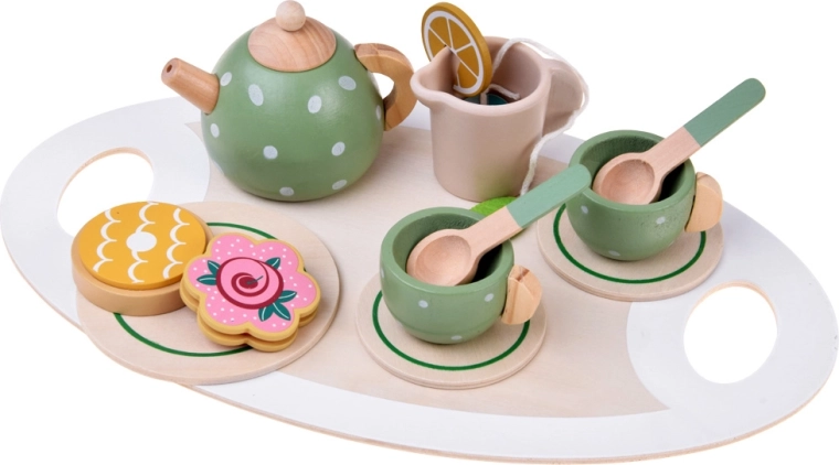 Juego de té de 15 piezas para jugar a servir