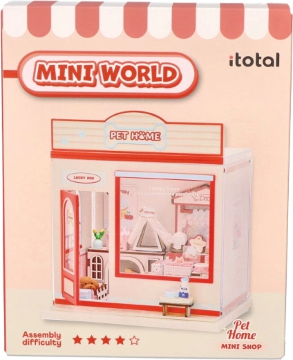 i-Total Mini World DIY tienda de mascotas en miniatura