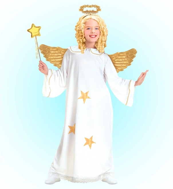 Disfraz de ángel para niños con aureola